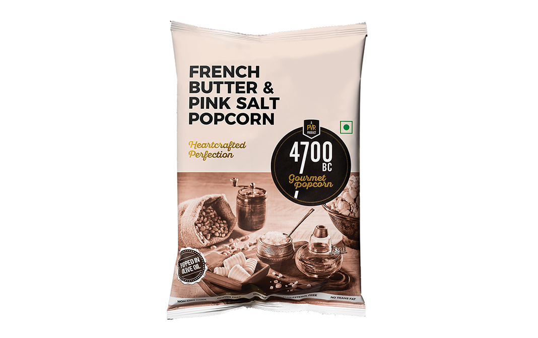 4700BC French Butter & Pink Salt Popcorn Heartcrafted Perfection   Pack  45 grams